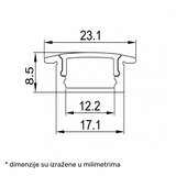 Bb Link led profil LL-ALP001-R komplet crni | Eponuda.com