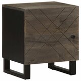  Noćni ormarići 2 kom crni 40x33x46 cm od masivnog drva manga | shoptok.hr