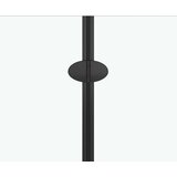 vidaXL Sklopiva vrata za tuš-kabinu s 2 ploče ESG 95 x 140 cm crna | Eponuda.com