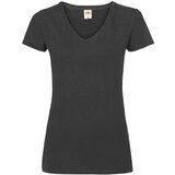 Fruit Of The Loom Black women's v-neck Valueweight | Shoptok.si