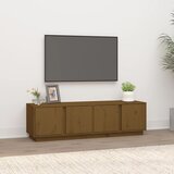 The Living Store TV omarica medeno rjava 140x40x40 cm trdna borovina - TV Omarica, (21375789) Cene