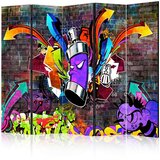 Artgeist PARAVAN 225/172/3 cm večbarvno, rdečerjava Slike