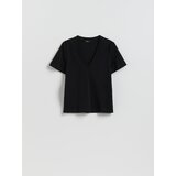 Reserved Pamučna majica - crno | shoptok.hr