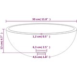  Umivaonik od kaljenog stakla 30x12 cm bijeli | shoptok.hr