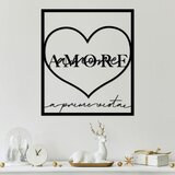 Wallity zidna dekoracija amore prima vista 2, 49 x 56 cm, crna | ePonuda.com