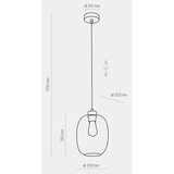  Luster na sajli ELIO 1xE27/15W/230V | Eponuda.com