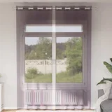 zavjese s ušicama 2 kom ljubičaste 140x300 cm