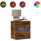  Zidni TV ormarić s LED svjetlima boja hrasta 41x31x45 cm | shoptok.hr