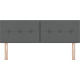 vidaXL LED Uzglavlje s gumbima, tamnosivo, 72 cm, tkanina | shoptok.hr