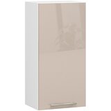 AKORD VISIČNI KUHINJSKI OMARICA OLIVIA Š 40cm BELO-KAPUCCINO SJAJ H720, (21713568) Cene