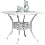  Vrtni stol bijeli 80x80x75 cm od lijevanog aluminija | shoptok.hr