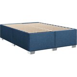 vidaXL Box spring postelja z vzmetnico modra 140x190 cm blago | Shoptok.si