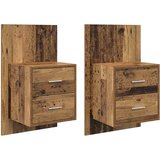  Wall-mounted noćni ormarić 2 pcs Staro drvo 48,5 x 32,5 x 80 cm | shoptok.hr