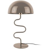 Leitmotiv Svetlo rjava namizna svetilka s kovinskim senčilom (višina 54 cm) Twist – Cene
