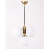 Squid Lighting bela/v zlati barvi viseča svetilka s steklenim senčnikom ø 15 cm hector – Cene