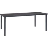  Vrtni blagovaonski stol antracit 190 x 90 x 74 cm čelični | shoptok.hr