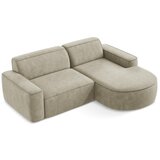 Makamii Bež kutna garnitura od šenila (s desnim kutom/s ležaljkom) Omao – | shoptok.hr