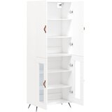  Visoka komoda bijela 69,5x34x180 cm konstruirano drvo | shoptok.hr