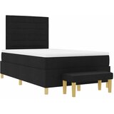  Krevet s opruga kutije s uzglavljem Crna 200 x 120 cm tkanina | shoptok.hr
