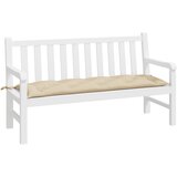  Jastuk za vrtnu klupu bež 150 x 50 x 7 cm od tkanine Oxford | shoptok.hr