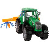 Zelen traktor z oranžno in modro grablje z drsnikom | Shoptok.si