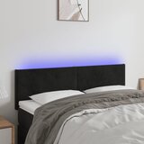  LED uzglavlje crno 144x5x78/88 cm baršunasto | Eponuda.com