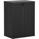  Vrtni ormarić za pohranu crni 65 x 45 x 88 cm PP ratan | shoptok.hr