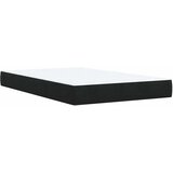  Boxspring krevet s madracem Crna 120 x 200 cm Baršun - Crna 120 x 200 cm Prošiveno gumbima | shoptok.hr