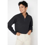 Trendyol Sweatshirt - Black - Regular fit