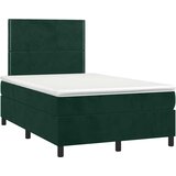 Box spring krevet s madracem tamnozeleni 120x200 cm baršunasti | shoptok.hr