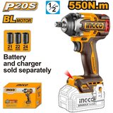 Ingco Akumulatoirski udarni odvijač CIWLI20551 1/2 550Nm Solo SUPER | Eponuda.com