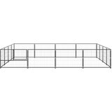  Kavez za pse crni 16 m² čelični | shoptok.hr