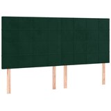 Okvir za krevet s uzglavljem tamnozeleni 180x200 cm baršunasti | shoptok.hr