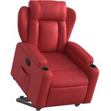  Naslonjač na podizanje od umjetne kože crveni | shoptok.hr