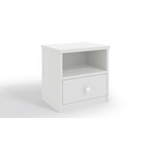  Drveni noćni ormarić - bijeli | shoptok.hr