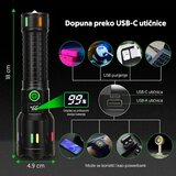  Punjiva LED baterijska lampa sa displejem | ePonuda.com