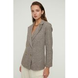 Trendyol Brown Buttoned Jacket Cene