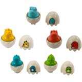  Set of Six Geometric Dinosaur Eggs Colorful | shoptok.hr