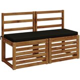  Jastučić za klupu SOEST 100% poliester Crna 120 x 40 x 5 cm Slike