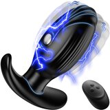 SuperLove E-Stim Vibrating Silicone Anal Plug with Remote Black Cijene