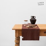 Linen Tales Lanen namizni tekač 40x150 cm Chocolate – Cene
