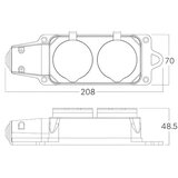 Braytron podsklop sa 2 utičnice IP44 crni | Eponuda.com