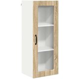 VidaXL Stenska kuhinjska omarica z vrati Sonoma hrast 40 x 31 x 100 cm Slike