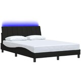  Okvir za krevet bez madraca Hanko crni 140x200 cm od tkanine | Eponuda.com