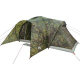 vidaXL Družinski šotor za 6 oseb kamuflažen vodoodporen | Shoptok.si