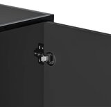  Klupa za cipele crna 100x40x53,5 cm Konstruirano drvo i metal | shoptok.hr