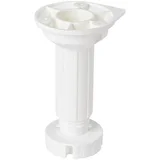 noga za pohištvo (ø x v: 4,5 x 15 cm, nosilnost izdelka: 250 kg, plastika, bela)
