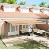 vidaXL Samodejna retraktibilna tenda z LED večbarvno črto 600x300 cm Cene