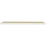  Plutajuća zidna polica boja hrasta i bijela 120x23 5x3 8 cm MDF | shoptok.hr