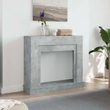 vidaXL Okvir za kamin boja betona 100x30x87,5 cm od konstruiranog drva | shoptok.hr
